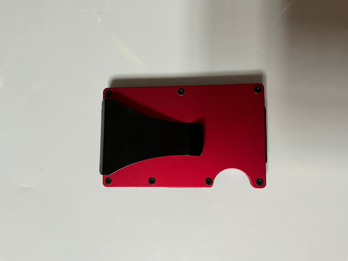 Upcycled metal cardholder with money clip