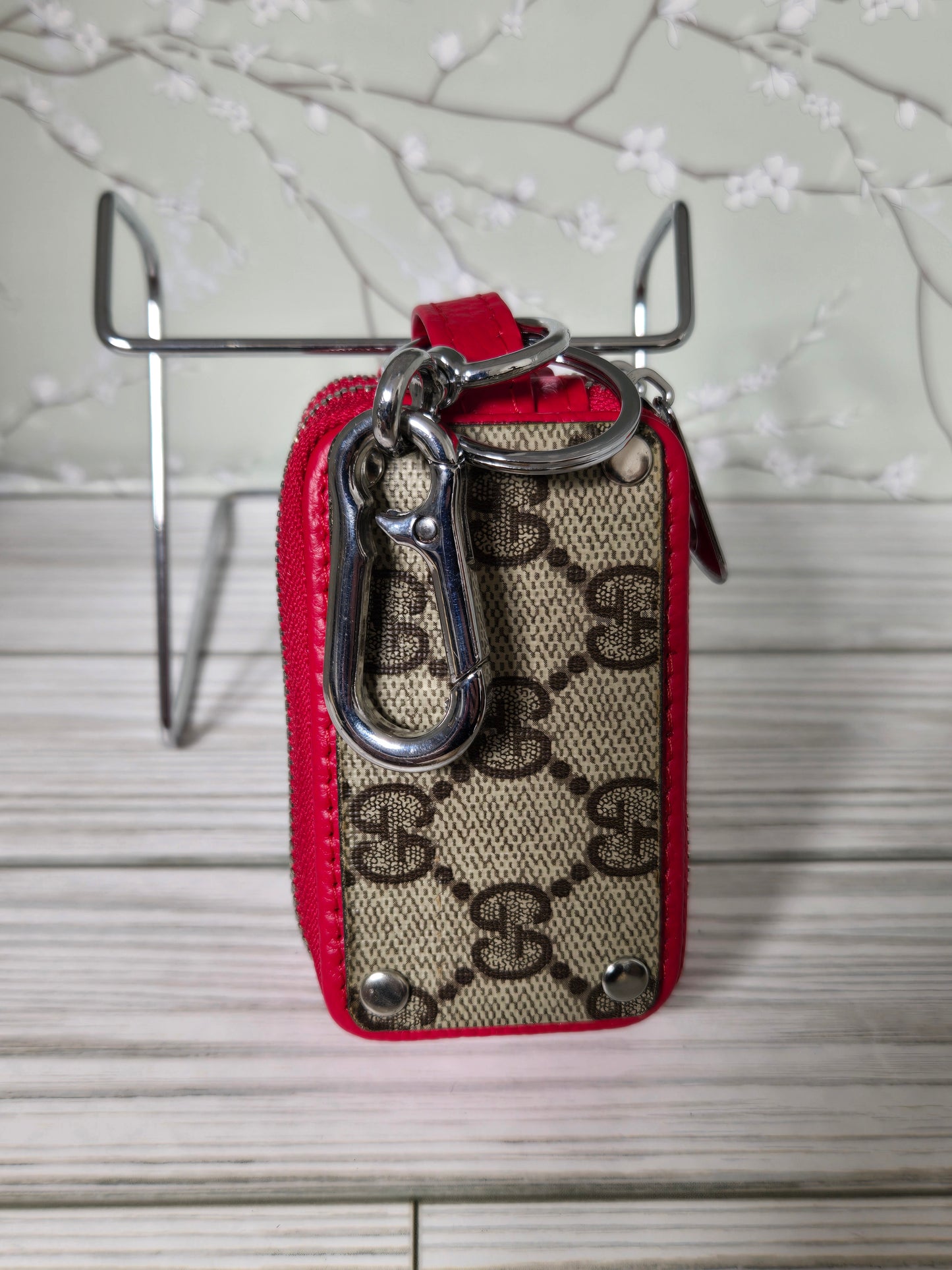 Double keyfob holder upcycled
