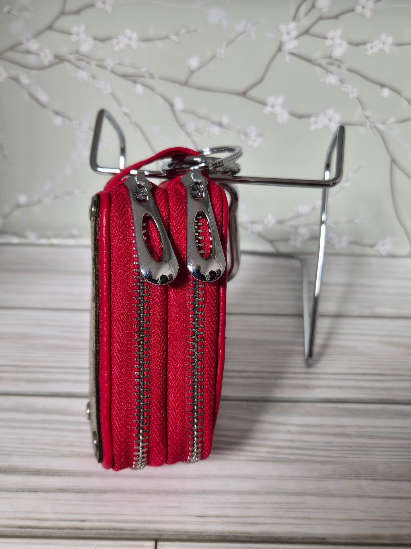 Double keyfob holder upcycled