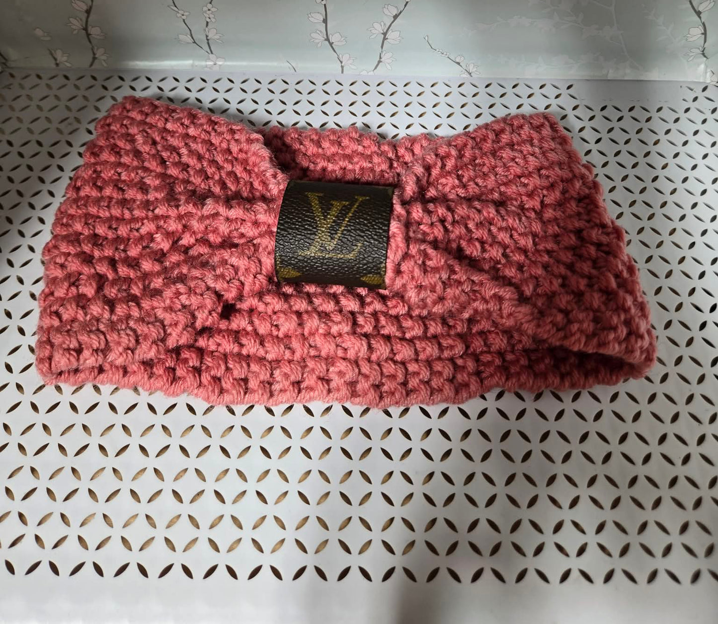 Upcycled knitted headband