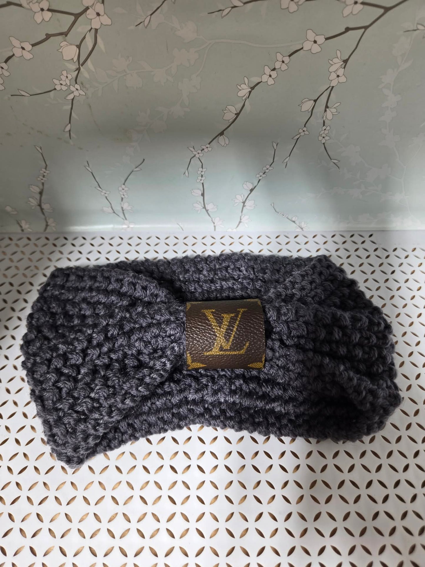 Upcycled knitted headband