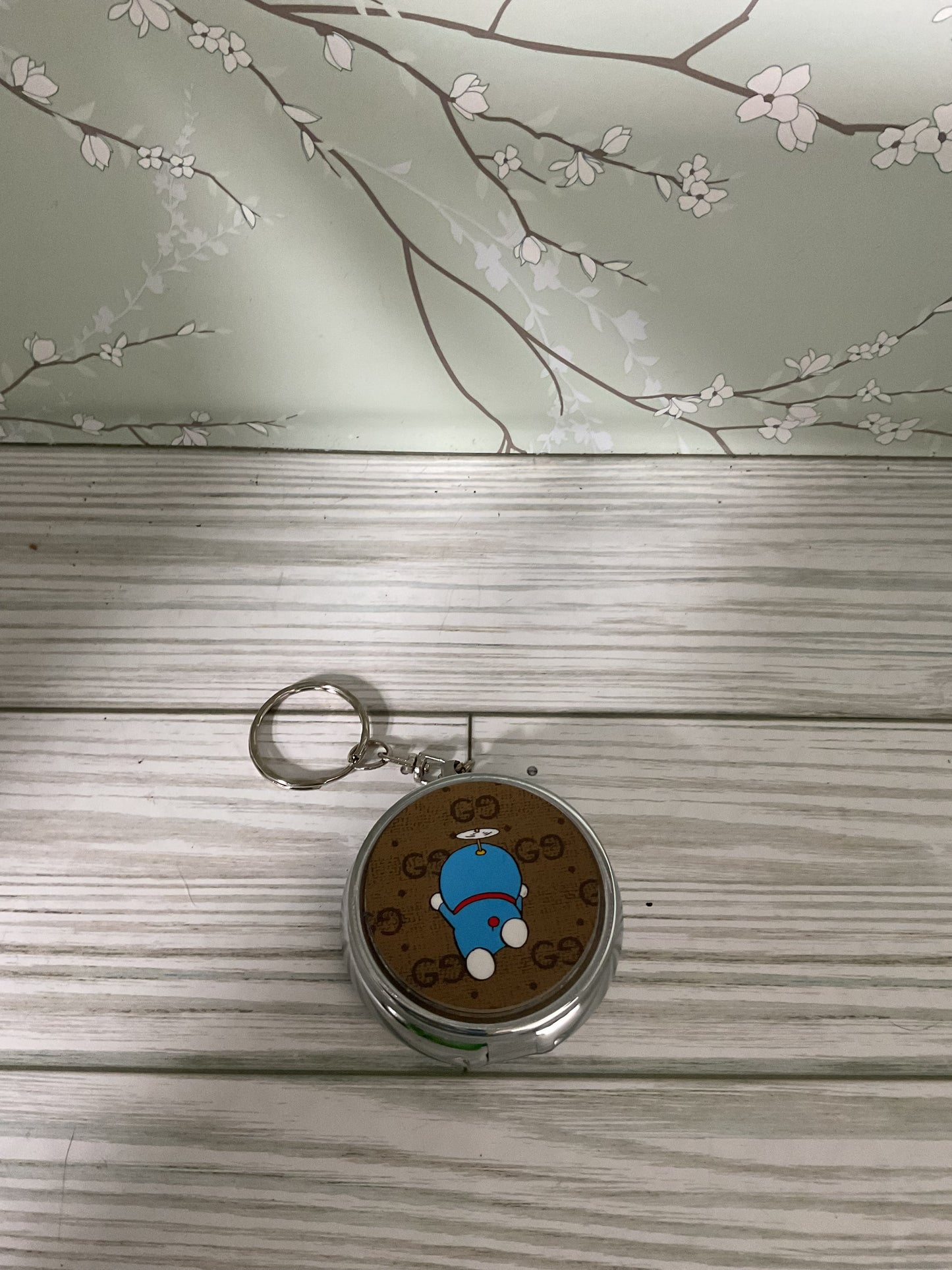 Upcycled pill keychain