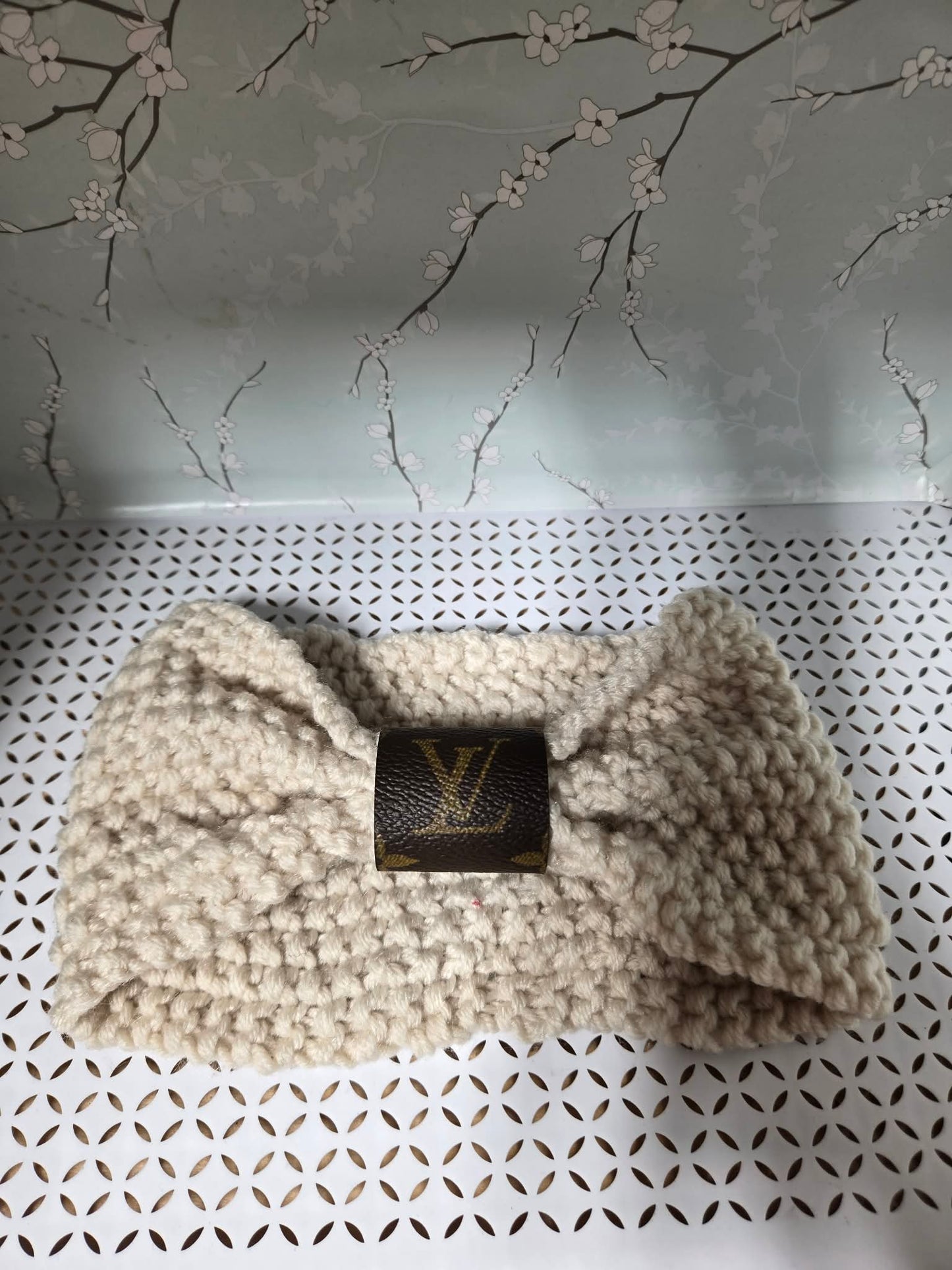 Upcycled knitted headband