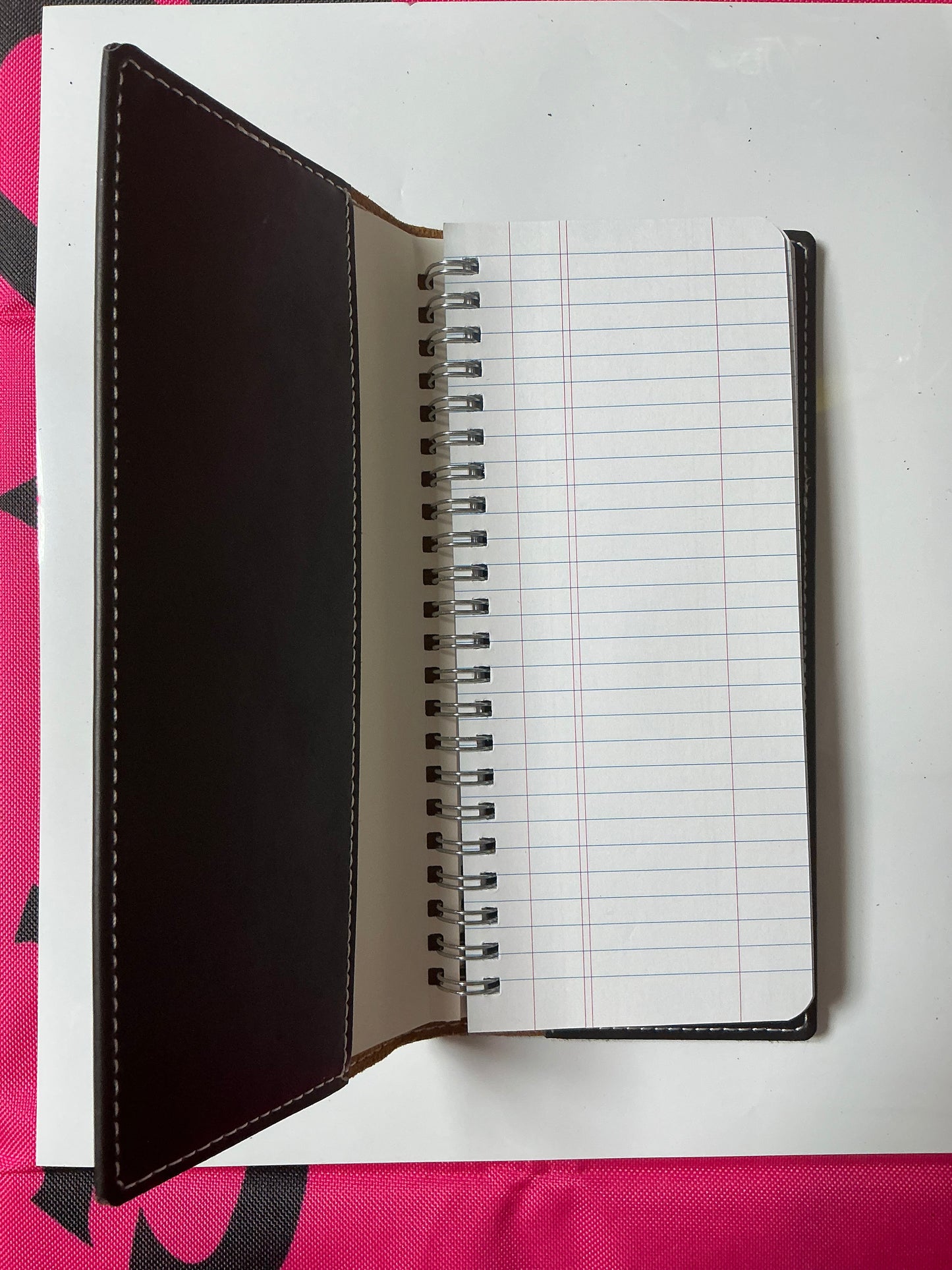Upcycled patchwork notebook refillable