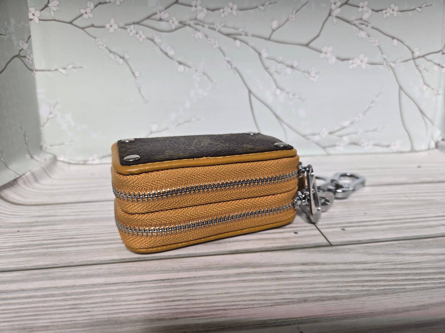 Double keyfob holder upcycled
