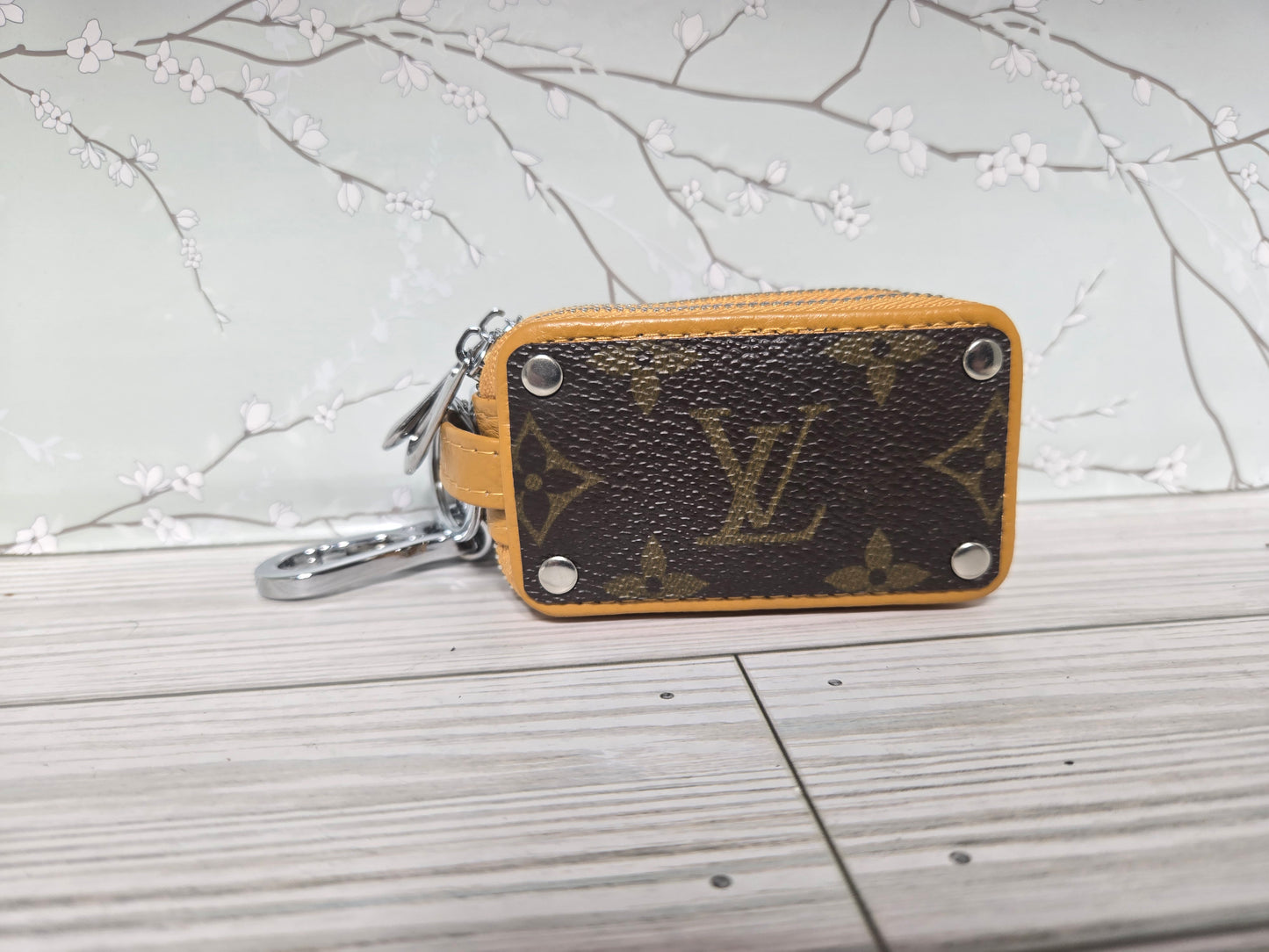 Double keyfob holder upcycled
