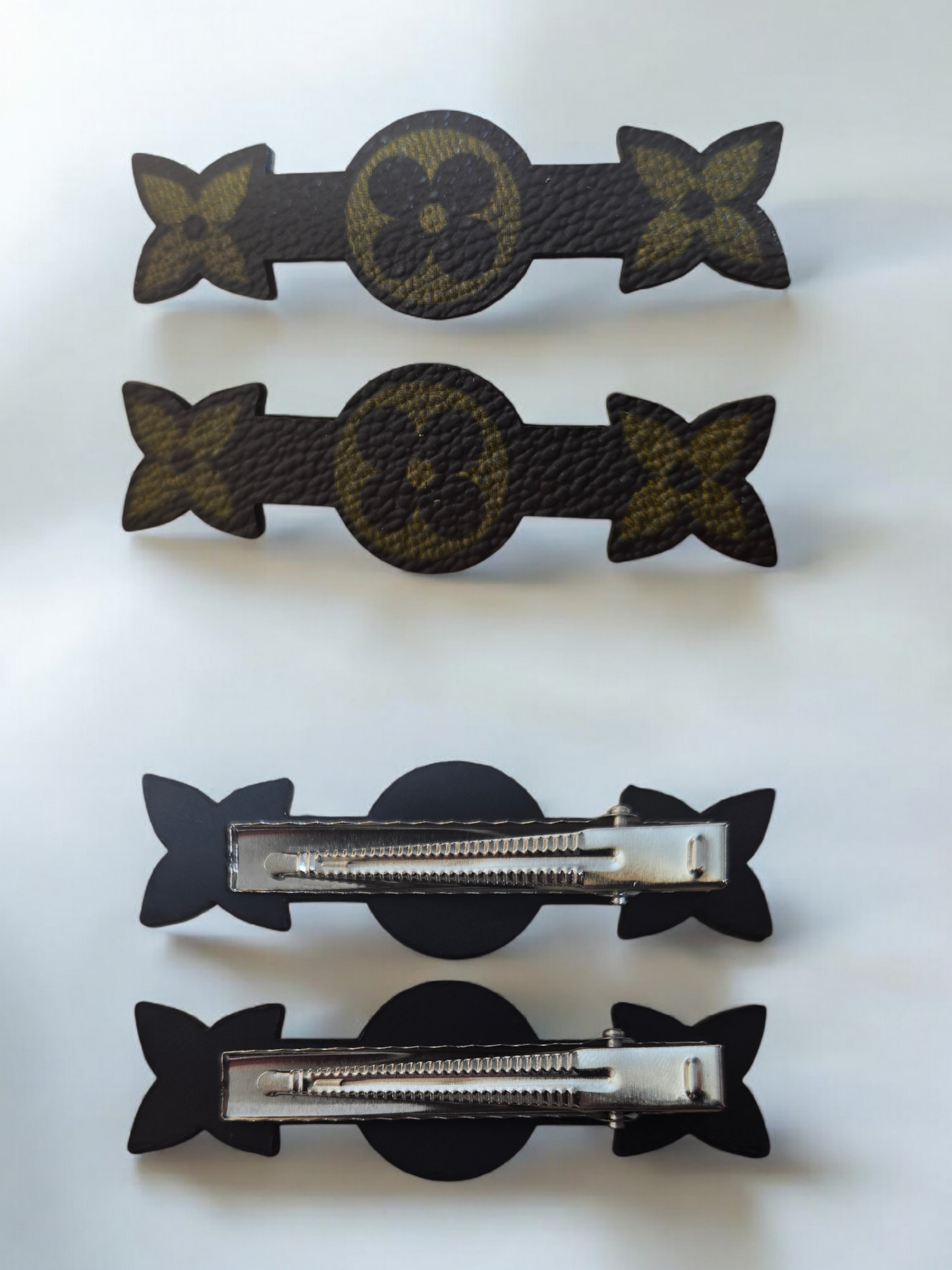 Upcycled hair clips 2pc