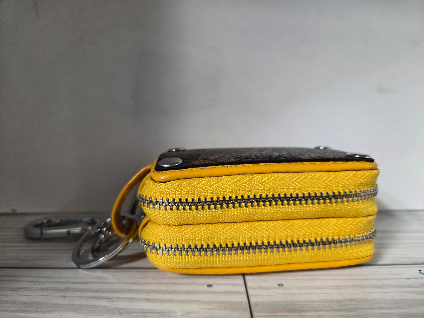 Double Upcycled keyfob holder