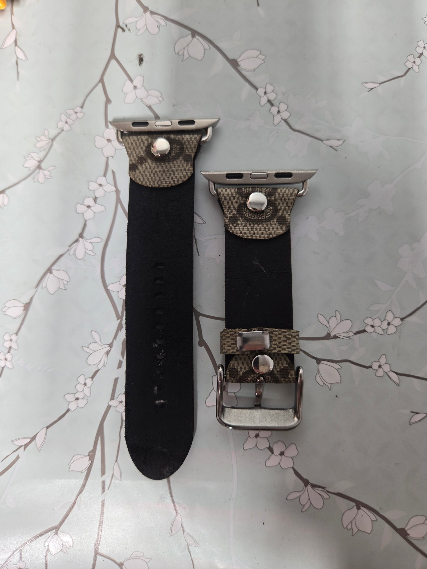 Upcycled watchband for apple