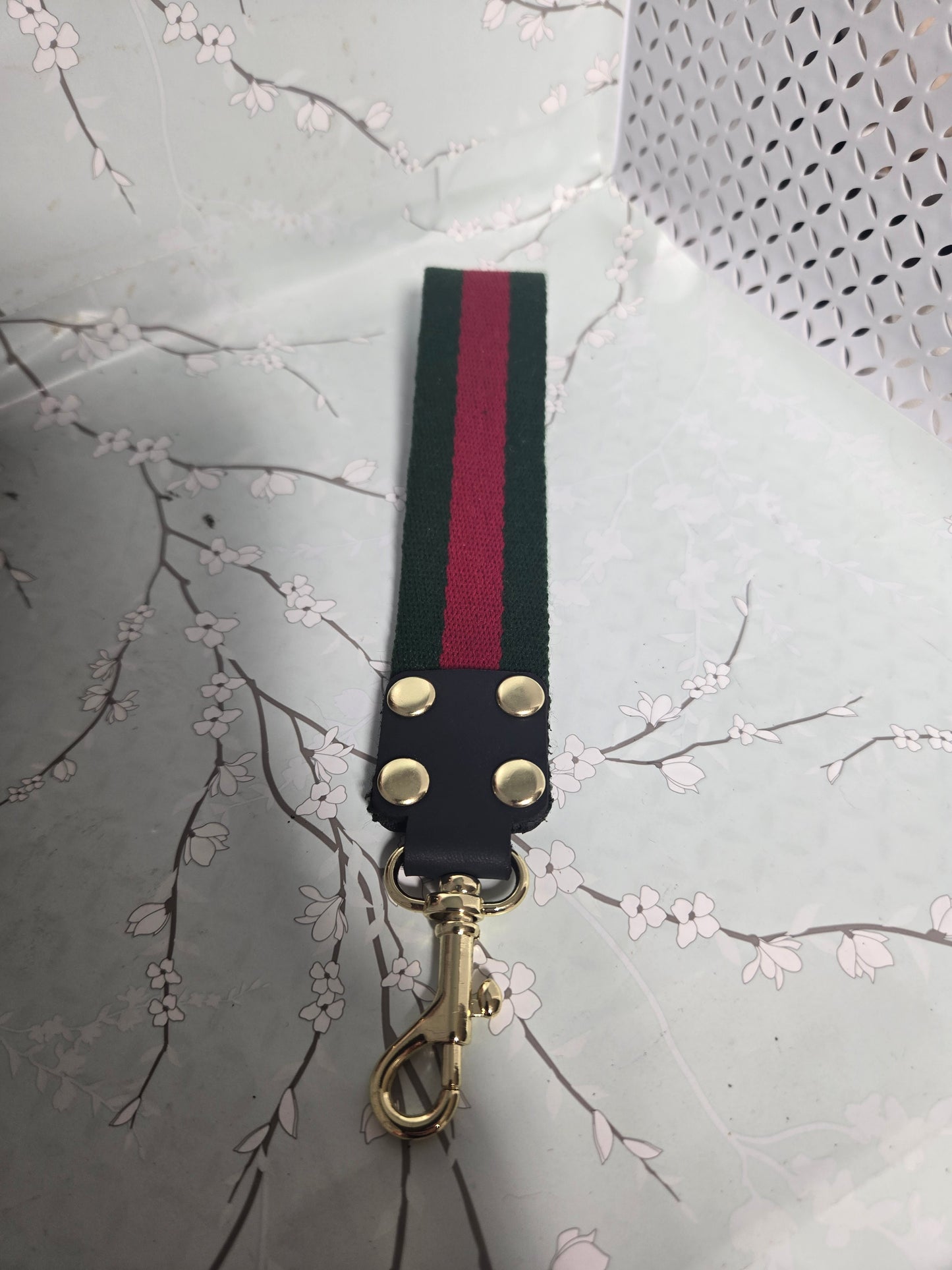 Upcycled wristlet gold hardware