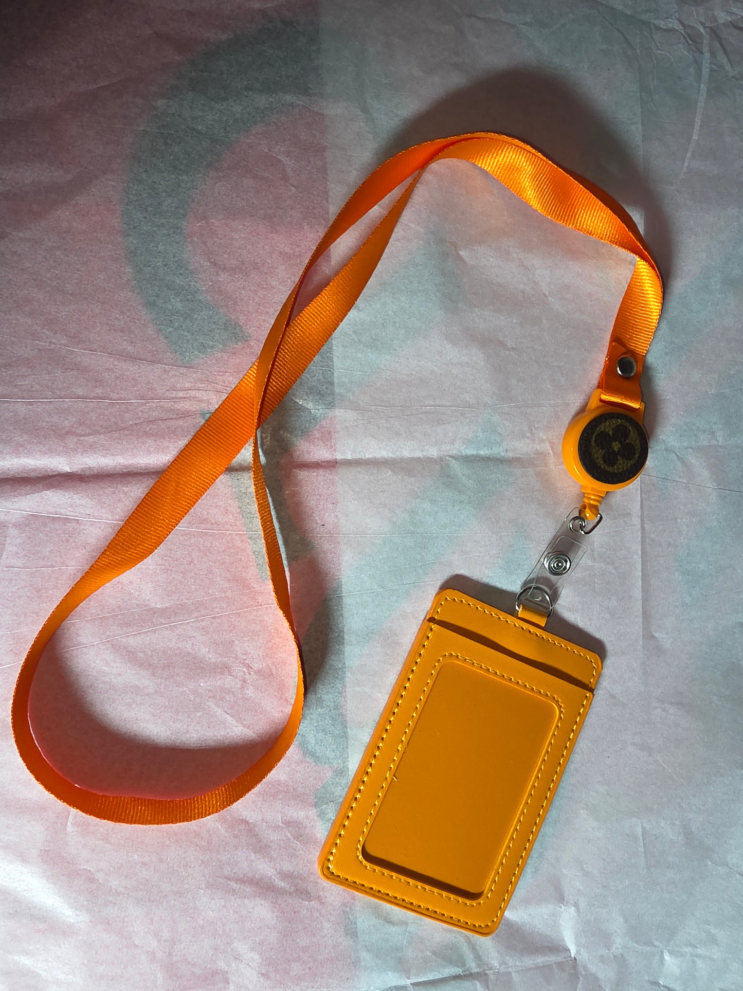 Upcycled badge holder