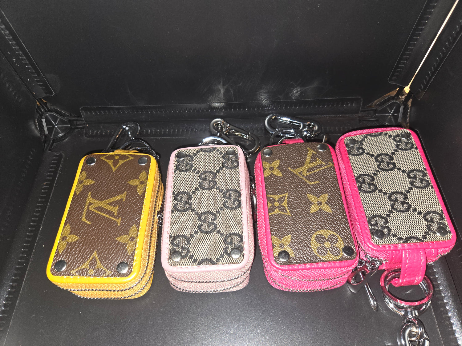 Upcycled key fob holders