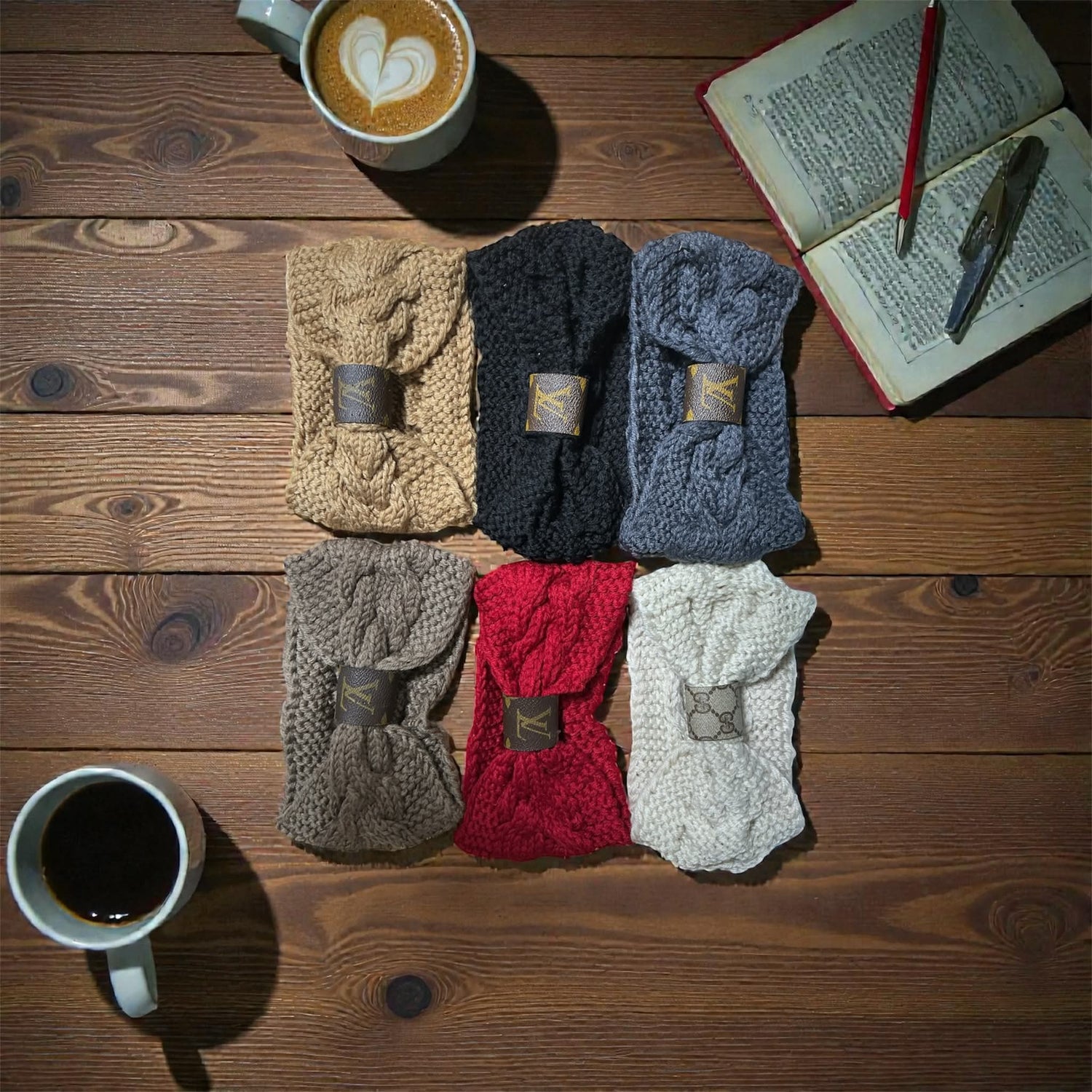 Upcycled hats & headband