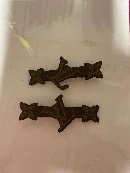 Upcycled hair clip set 2pc