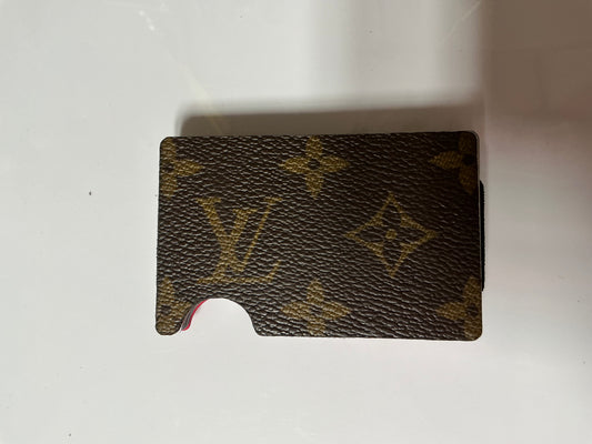 Upcycled metal cardholder with money clip