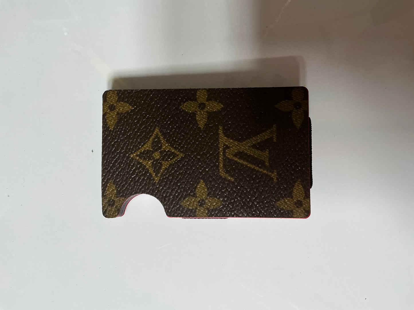 Upcycled metal cardholder with money clip
