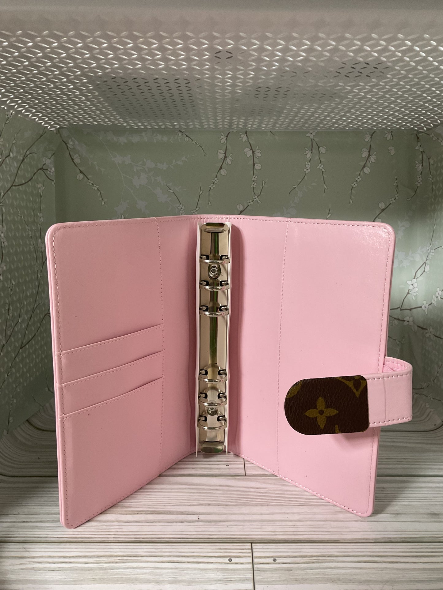 Upcycled pink agenda
