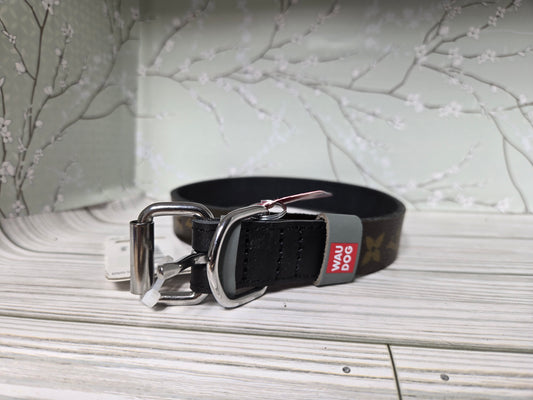 Upcycled dog collar black