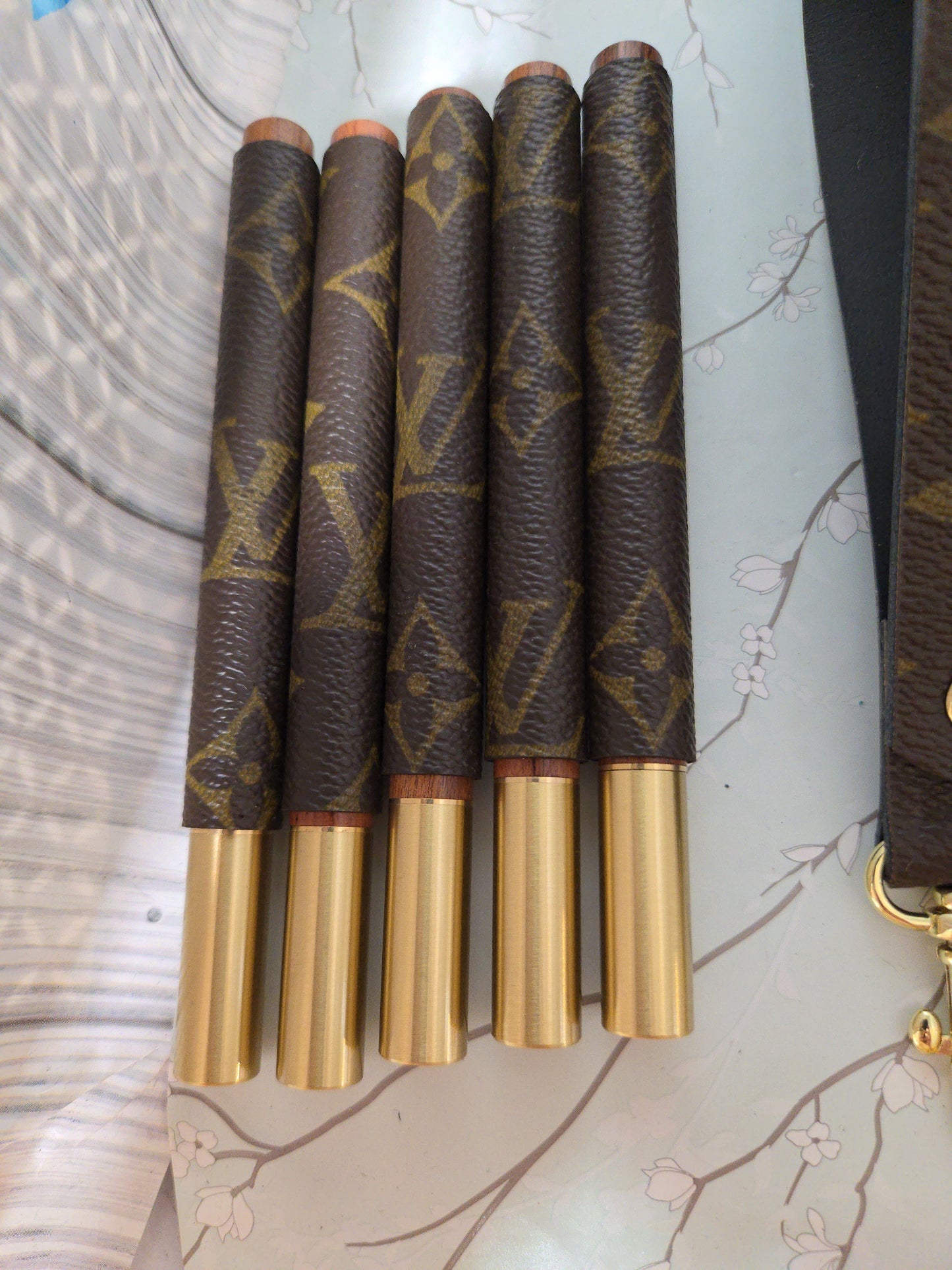 5 wristlets,  5 pens,  and 4 tassles upcycled combo.