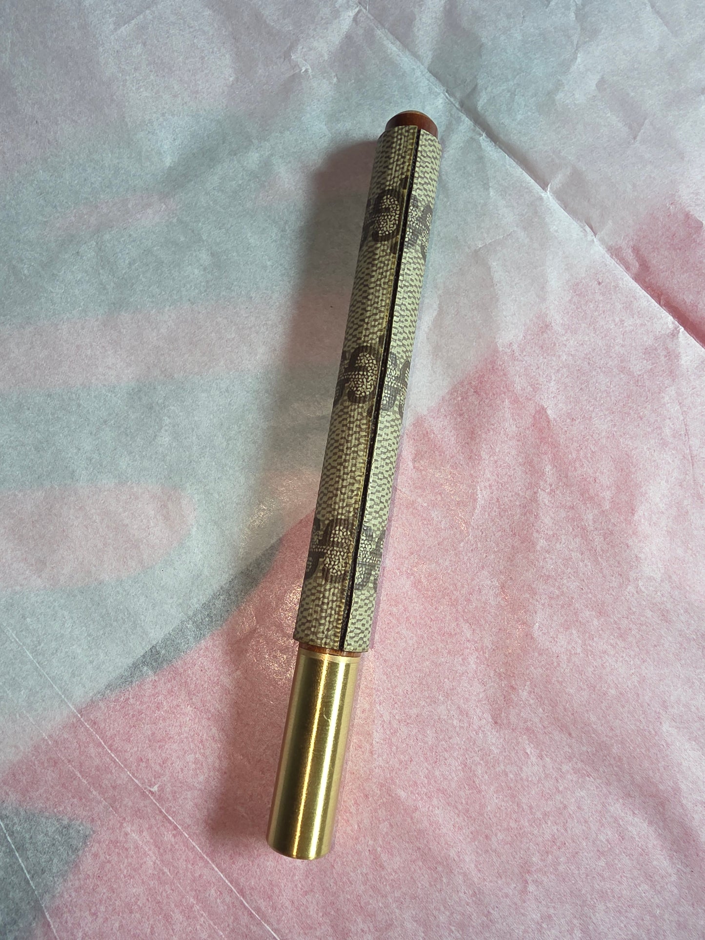 Upcycled rosewood and brass, ( 1 refill)