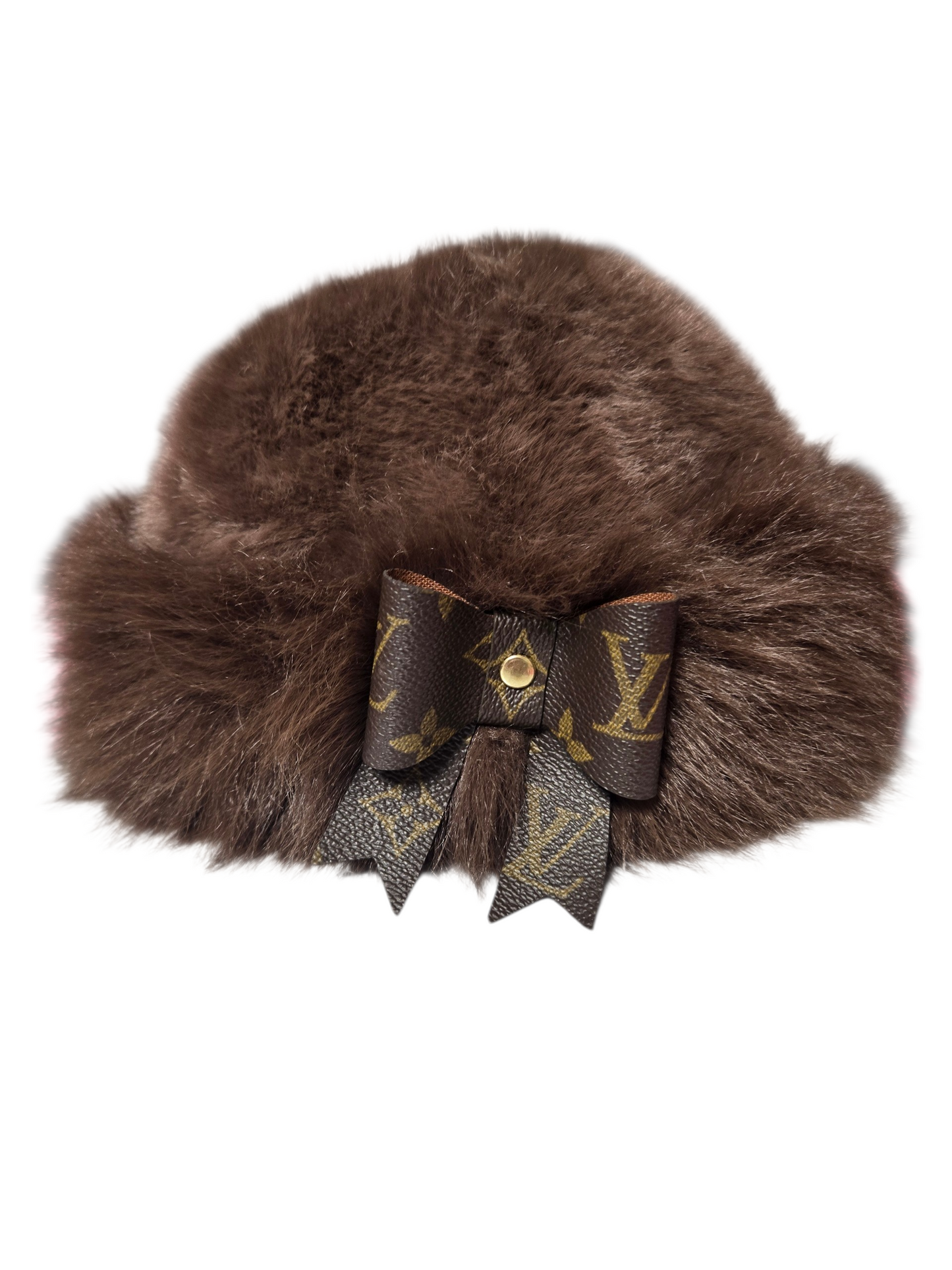 Upcycled faux fur hat