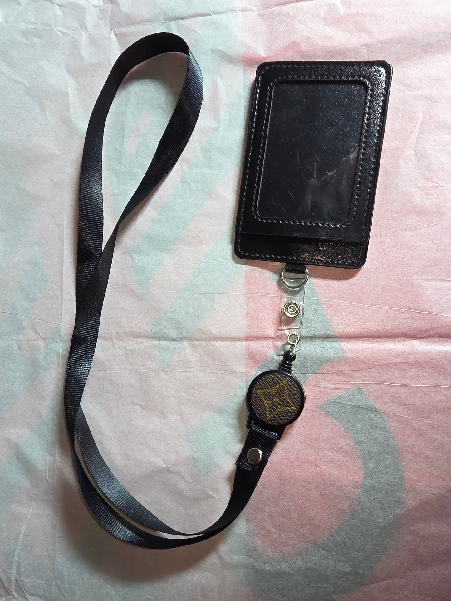 Upcycled badge holder