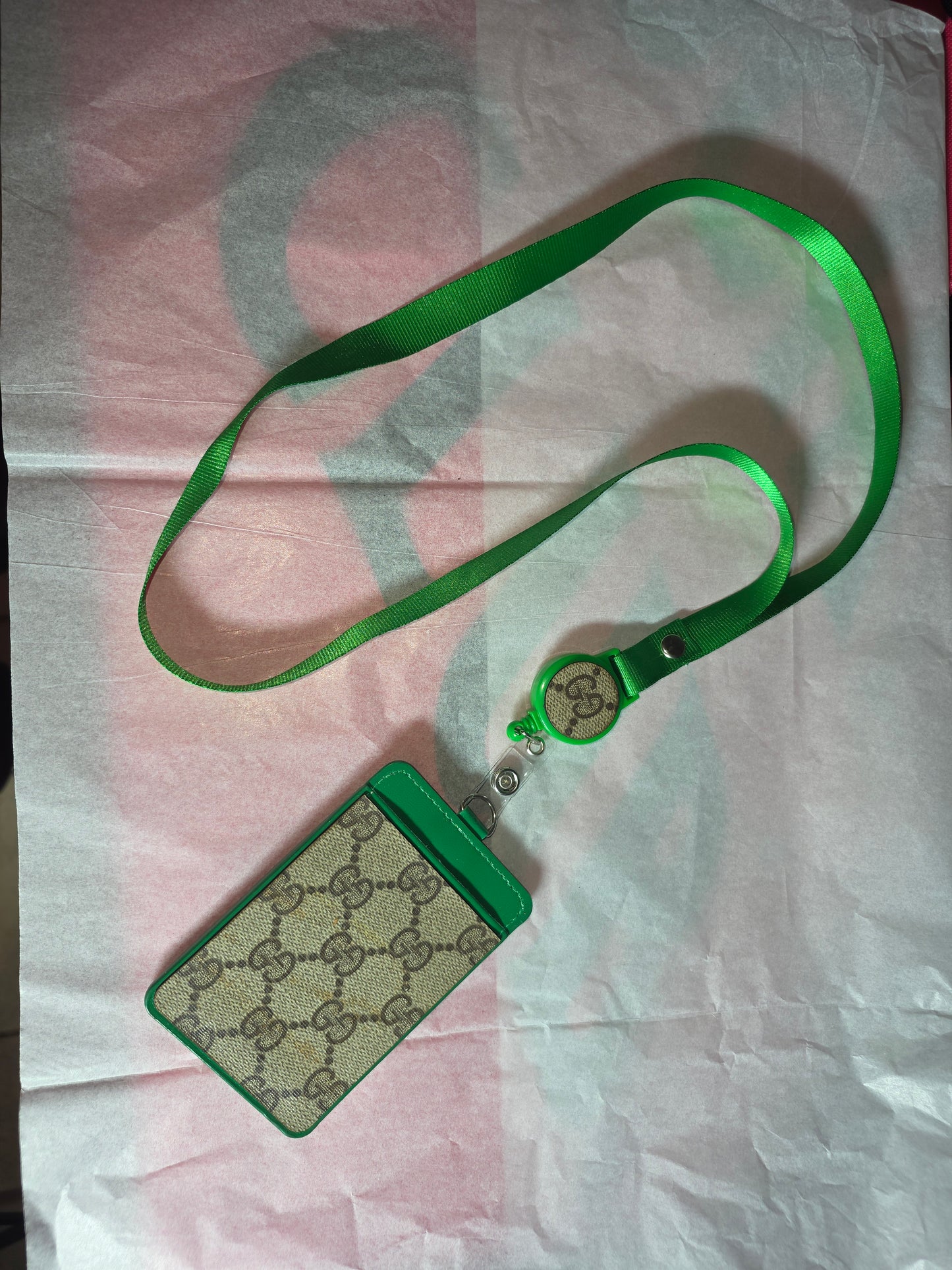 Upcycled badge holder