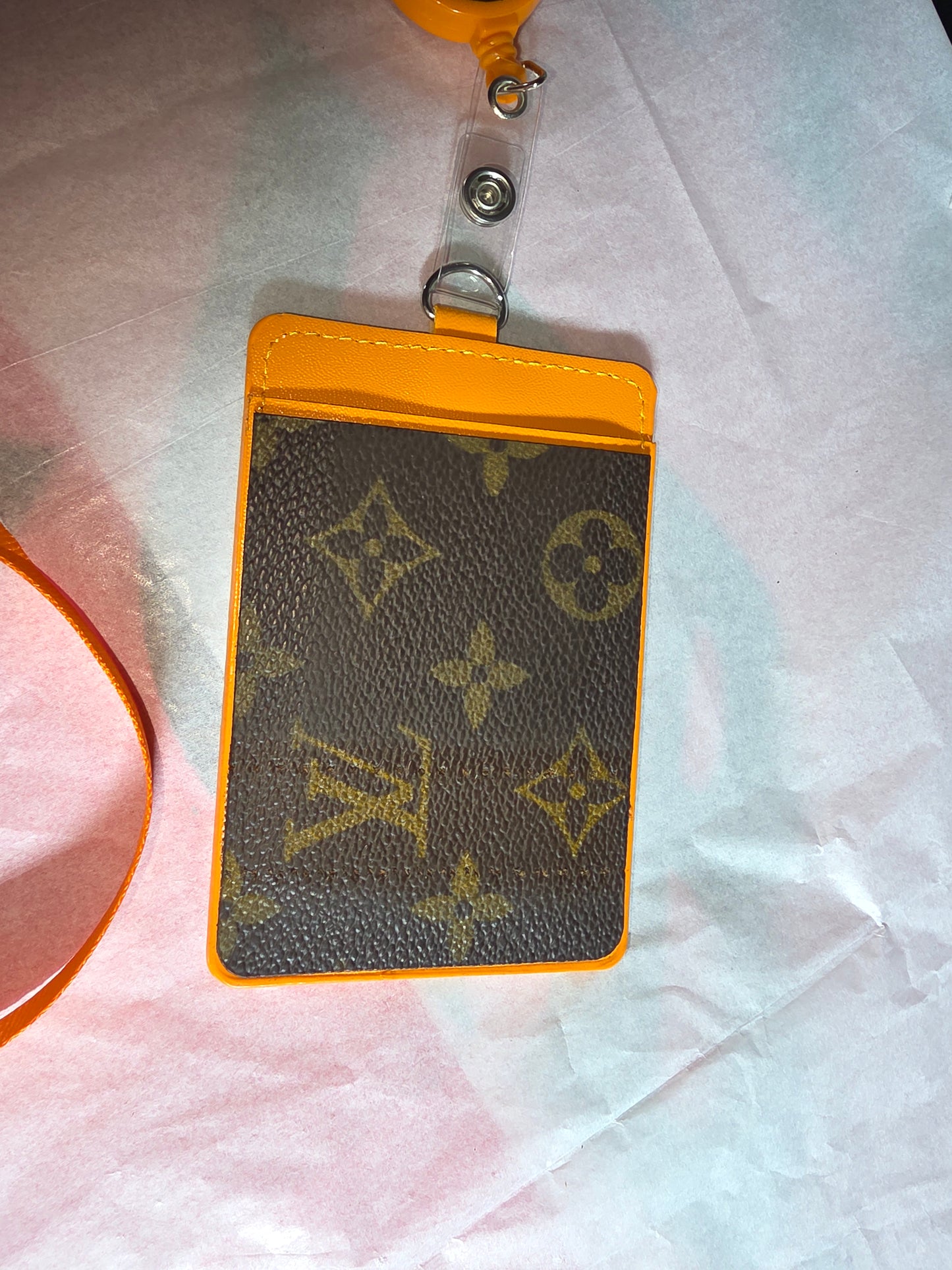 Upcycled badge holder