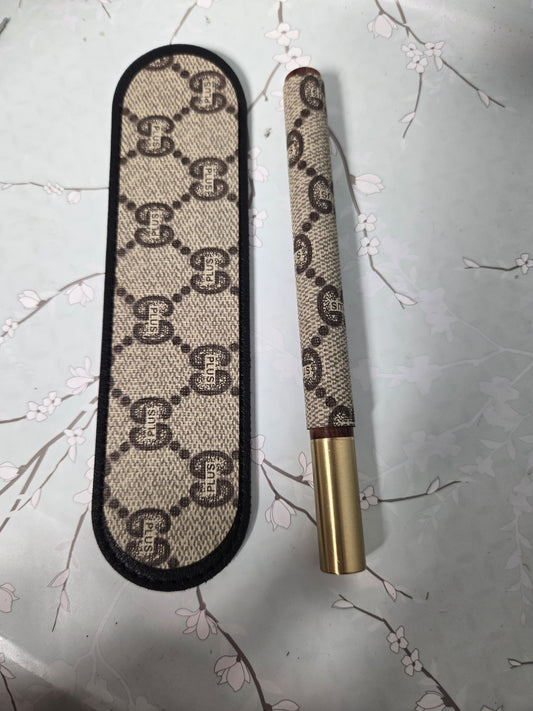 Upcycled Pen holder and upcycled Pen combo. (Black color holder)
