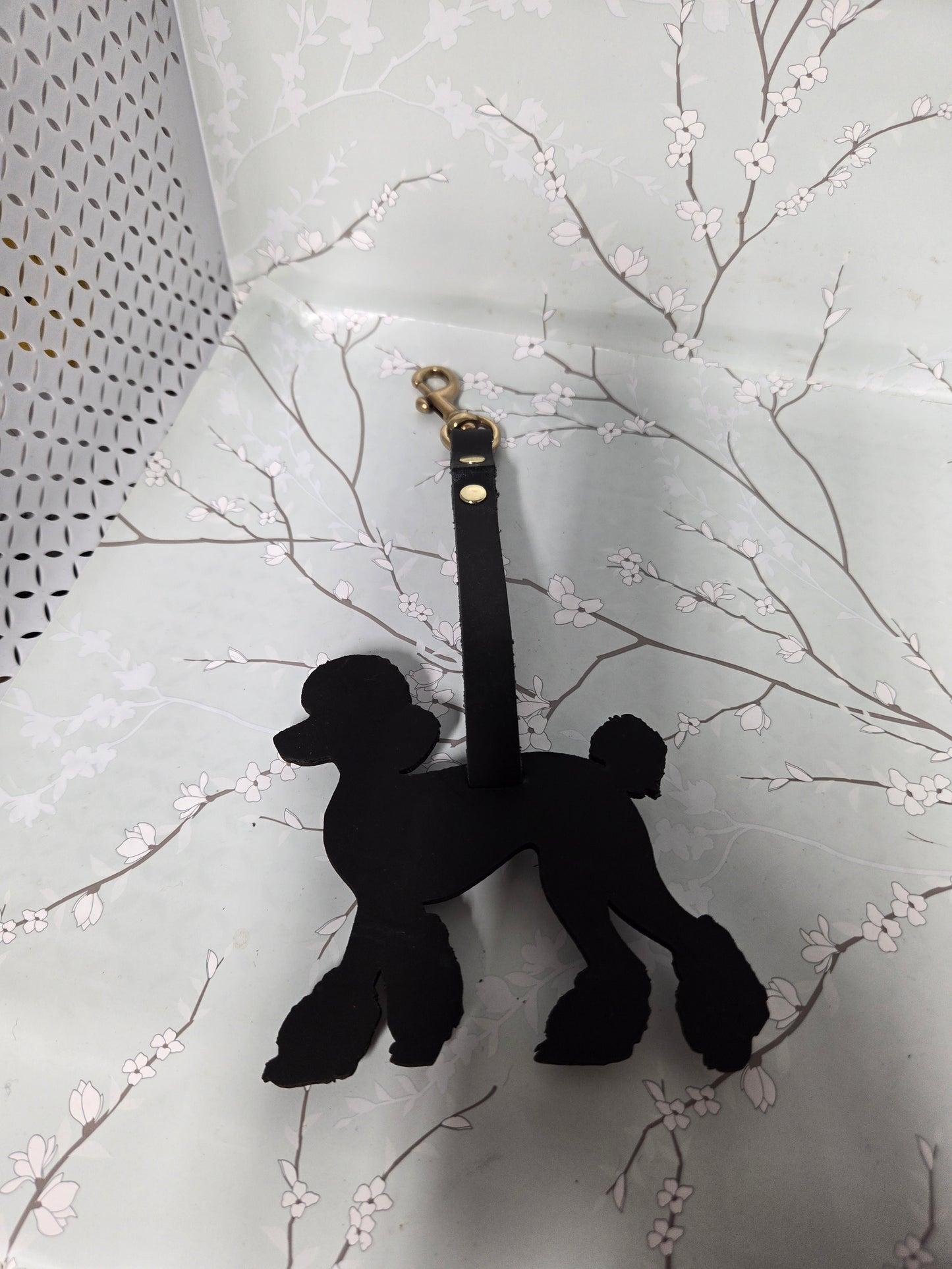 Upcycled handmade poodle bag charms