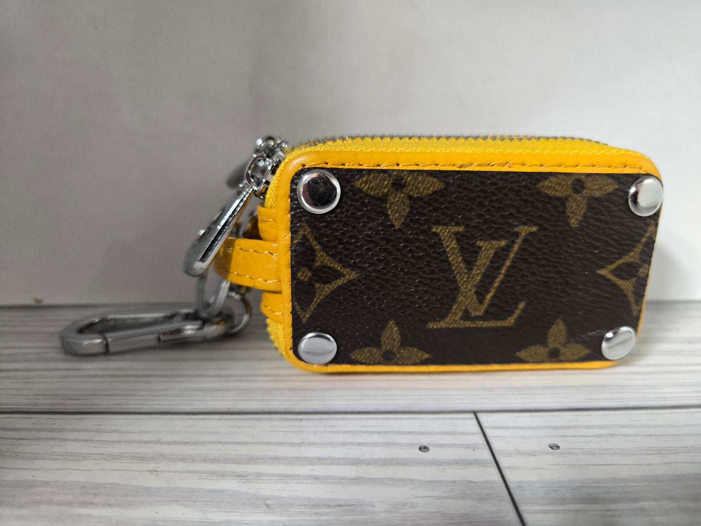Double Upcycled keyfob holder