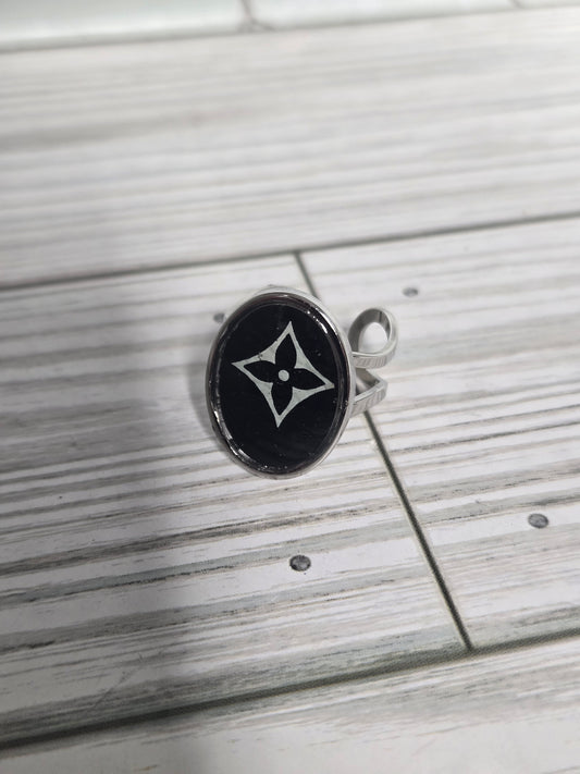 Upcycled steel adjustable ring
