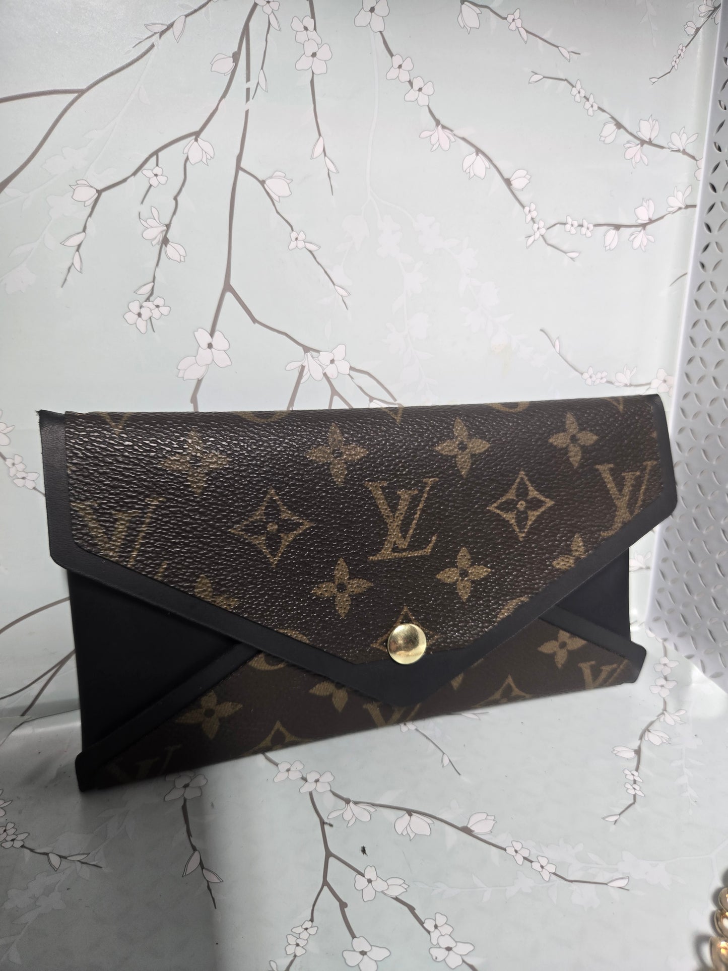 Upcycled full wrap crossbody with chain