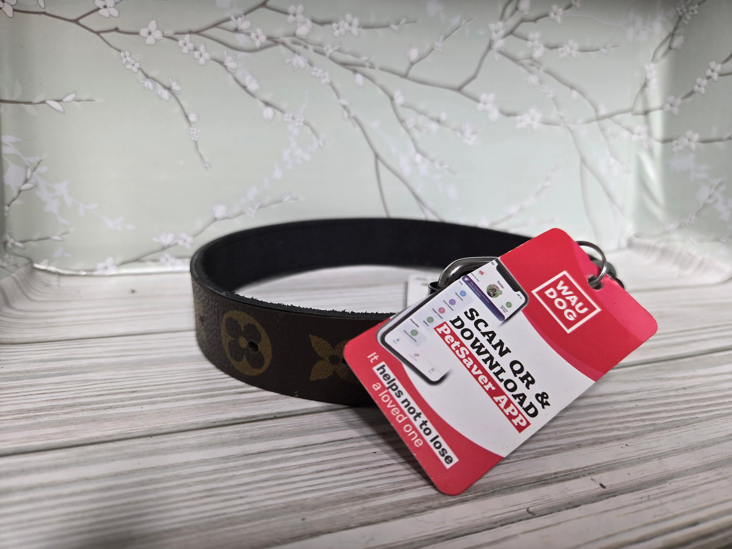 Upcycled dog collar black