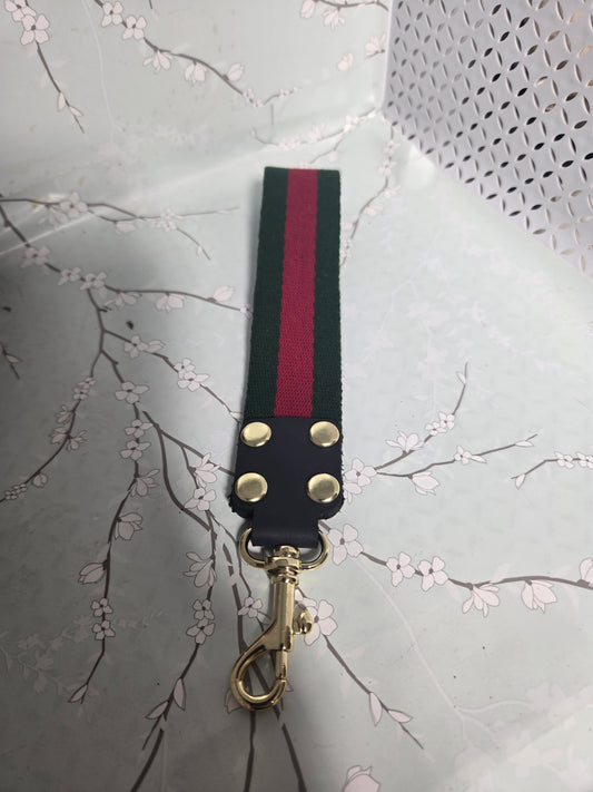 Upcycled wristlet gold hardware