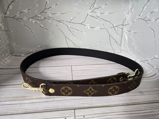 Upcycled purse strap non adjustable