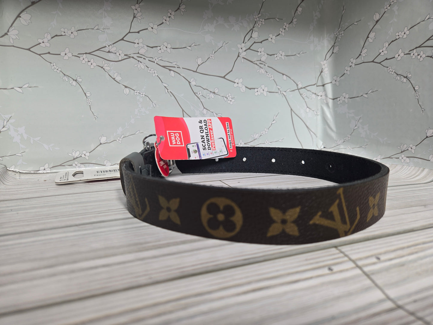 Upcycled dog collar black