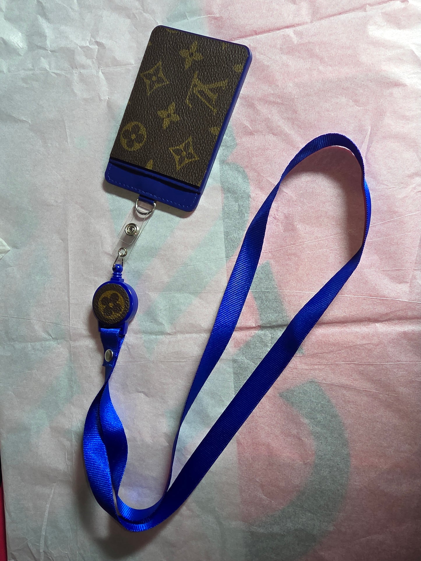 Upcycled badge holder