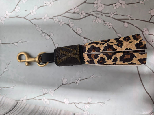 Upcycled faux leather tassle